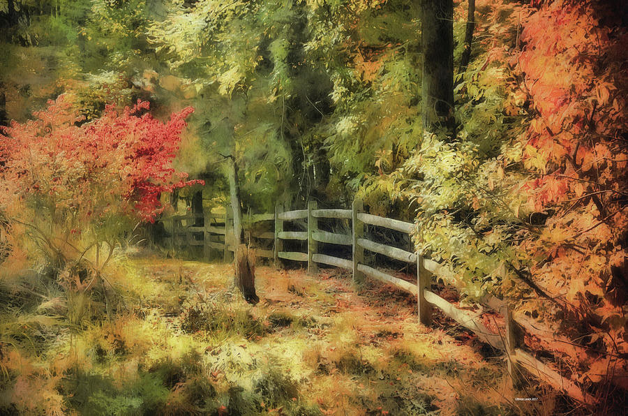 Wooden Fence And Fall Photograph by Reese Lewis