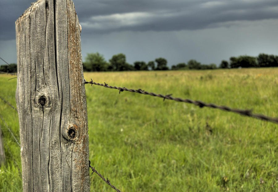 Wooden Fence Post. is a photograph by Andrea LaRayne Etzel which was upload...