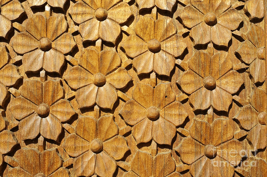 Wooden Flowers Photograph by John  Mitchell