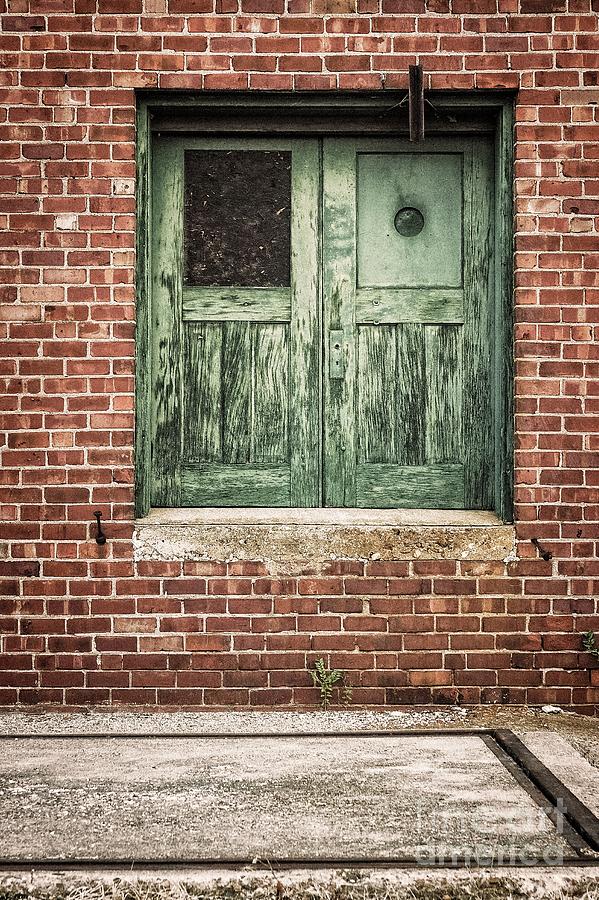 Wooden Green Doors  Photograph by Imagery by Charly