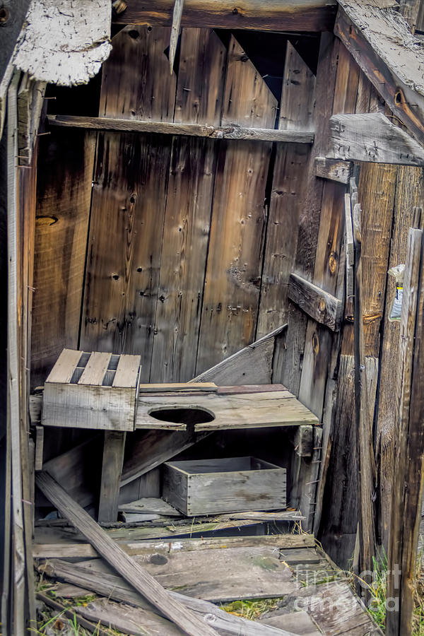 Wooden Outhouse Photograph by Janice Pariza