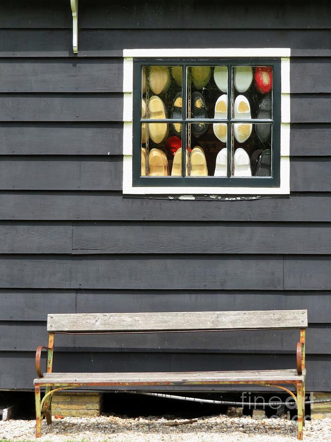 Wooden Shoes in the Window Photograph by Diana Rajala