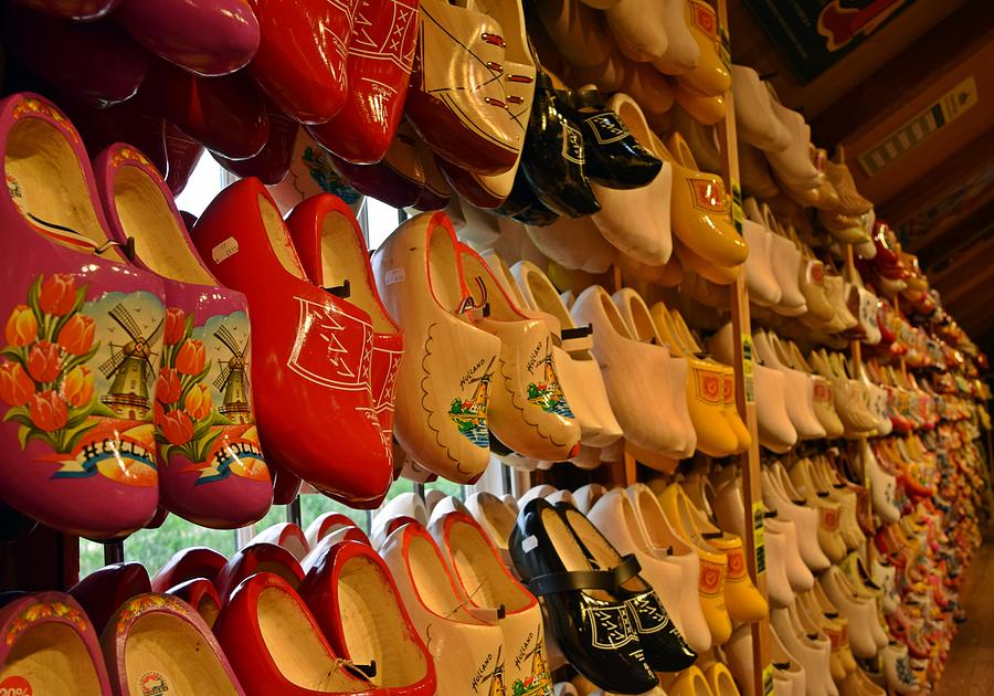 Traditional Photograph - Wooden Shoes by Outside the door By Patt
