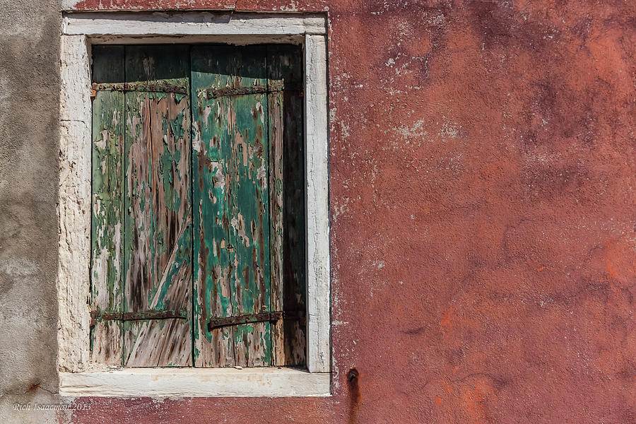 Wooden Window Venice Photograph by Rich Isaacman