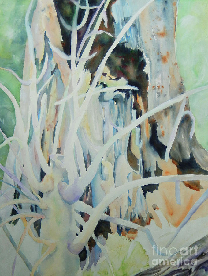 Woodland Abstract 2 Painting by Sharon Nelson-Bianco