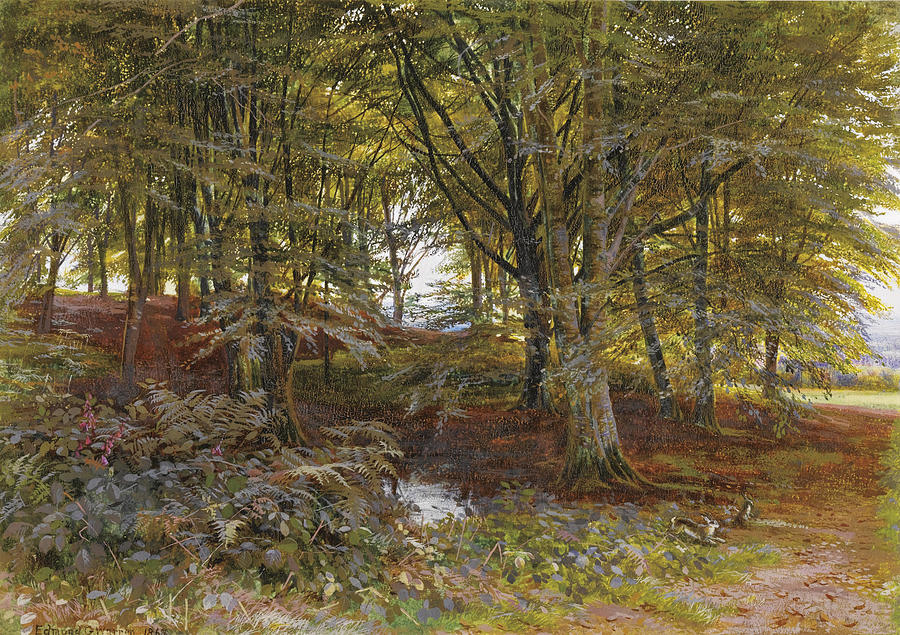 Woodland Painting by Edmund George Warren
