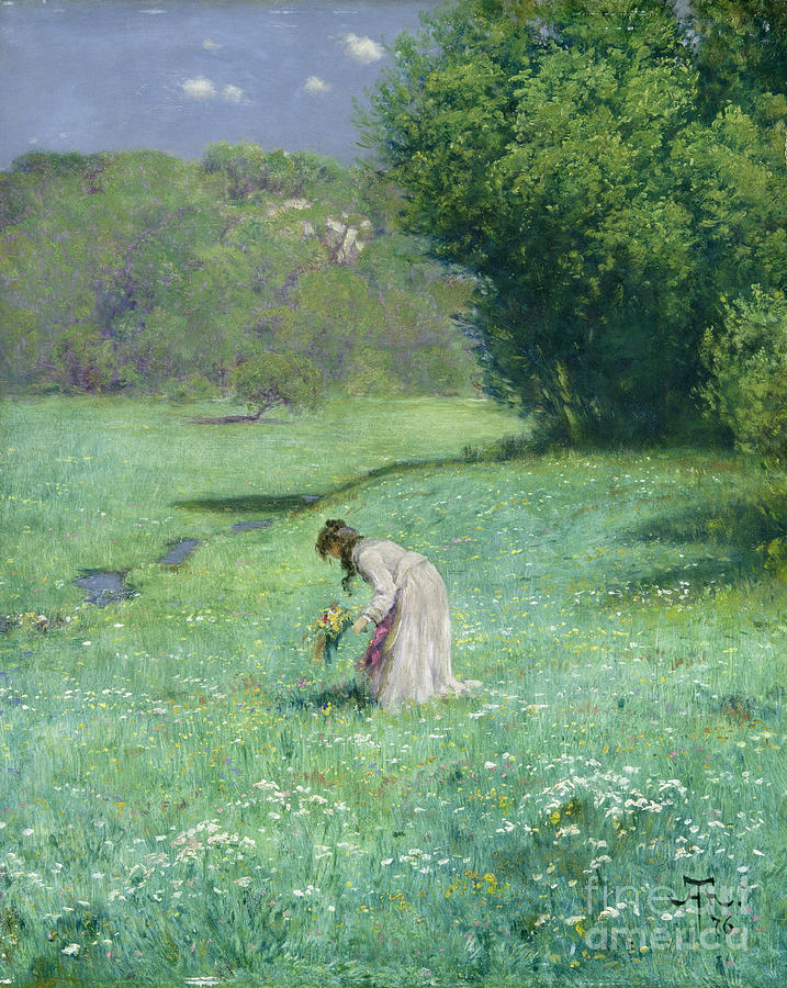 Woodland Meadow by Hans Thoma Painting by Hans Thoma