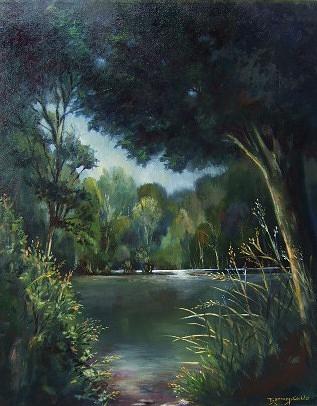 Woodland Pond Painting By Ruth Stromswold - Fine Art America