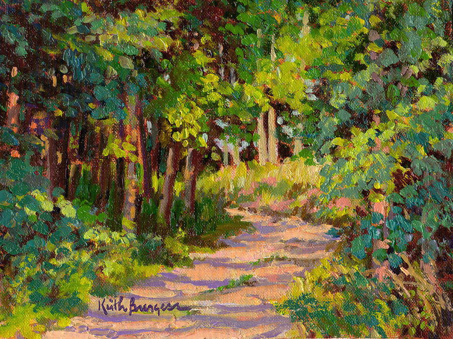 Woodland Road Painting by Keith Burgess - Fine Art America