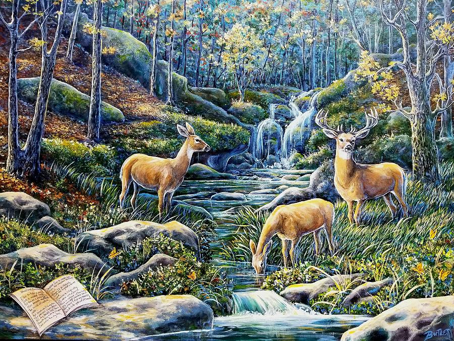 Woodland Sanctuary RDPoetic Painting by Gail Butler