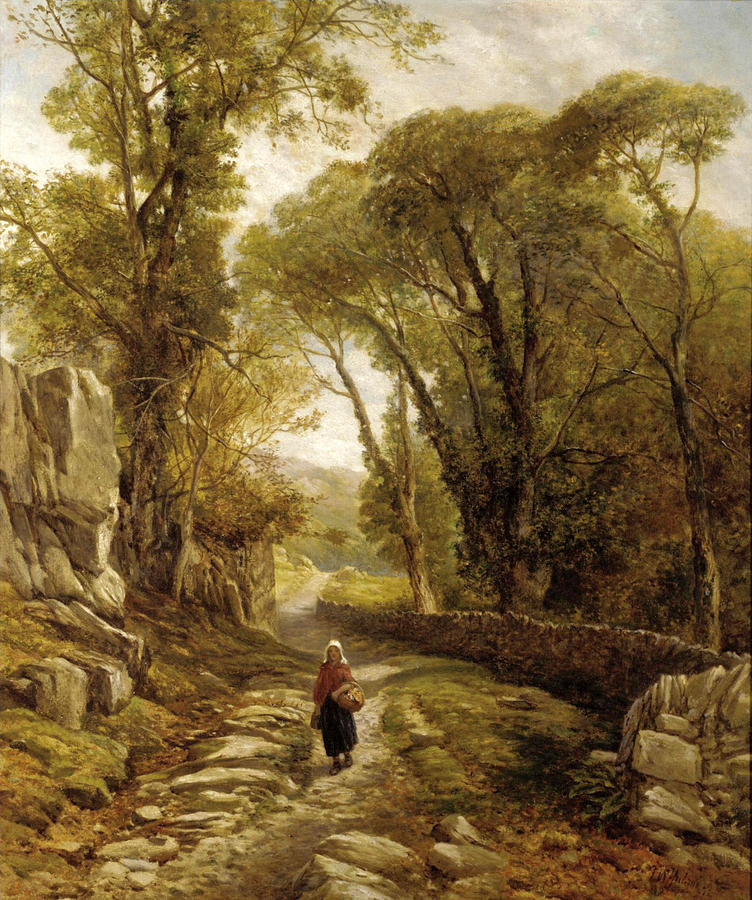 Woodland Walk Painting by Frederick William Hulme
