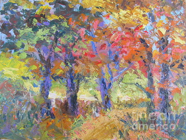 Woodland Walk Painting by John Nussbaum