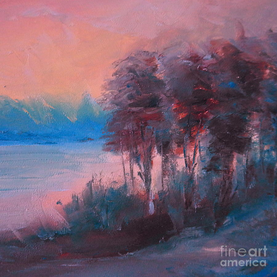 Woodlands at Lake Merced Painting by Pusita Gibbs - Pixels