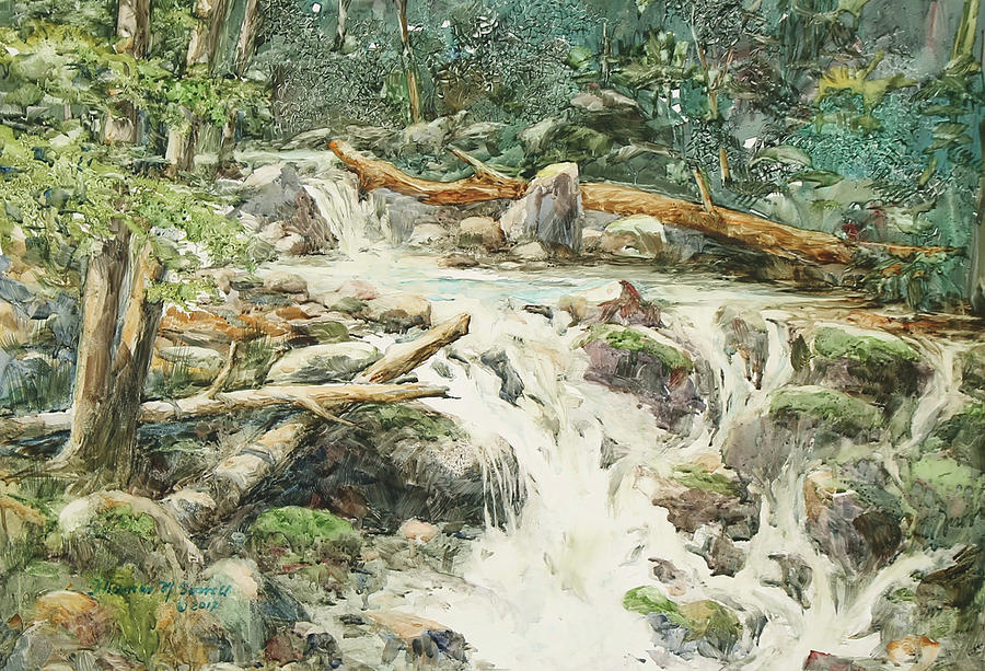 Woodlands Stream Painting by Thomas Sorrell
