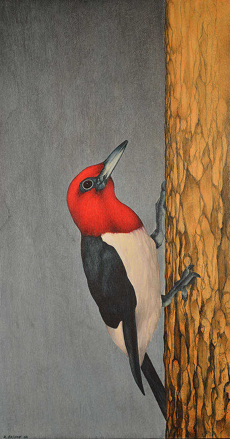 woody woodpecker oil painting