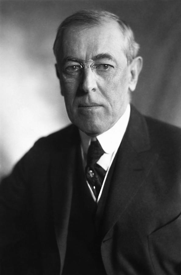 Woodrow Wilson - 28th US President Photograph by War Is Hell Store ...