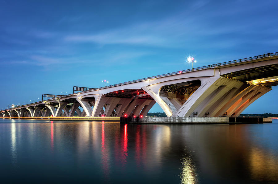 Woodrow Wilson Bridge Photograph by Ryan Wyckoff