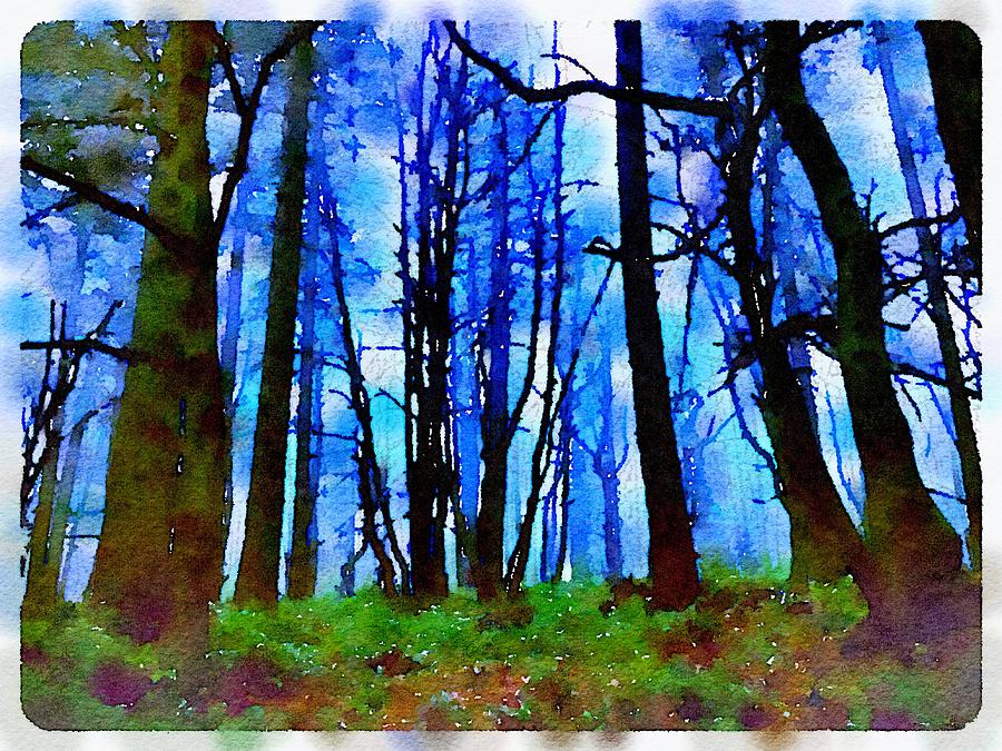 Woods By John Springfield Painting