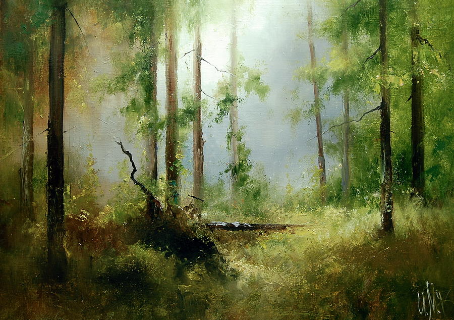 Woods Fairytale Painting by Igor Medvedev