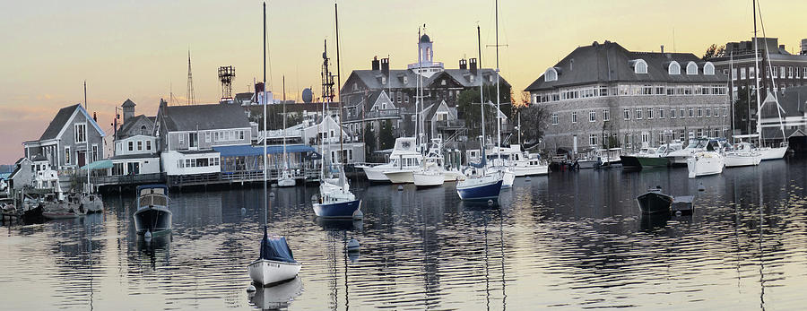 Woods Hole from the Eel Pond by CARL SHEFFER Woods Hole from the Eel Pond by CARL SHEFFER