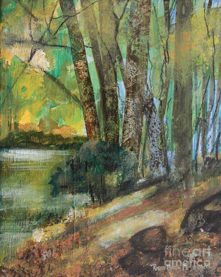 Tree Painting - Woods in the Afternoon by Robin Pedrero