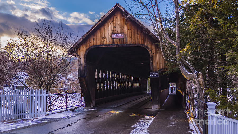 Woodstock Middle Bridge Photograph by Scenic Vermont Photography