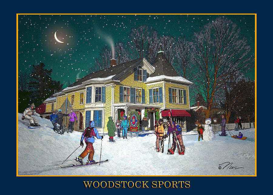 Woodstock Sports in Winter Photograph by Nancy Griswold