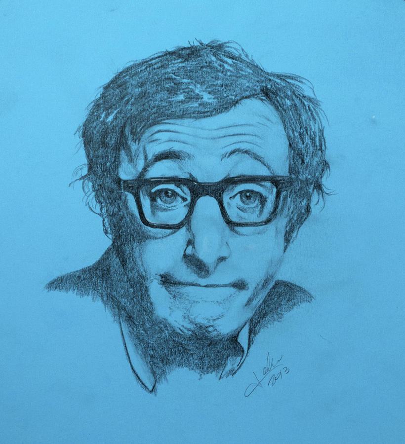 Woody Allen Drawing by Raffaello Saverio Padelletti