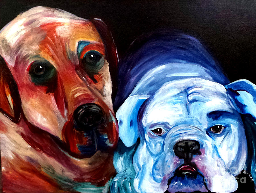 Woody and Willie Painting by Deb Arndt