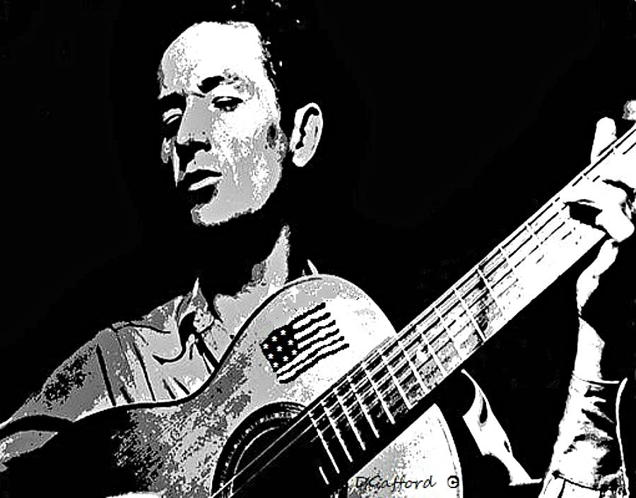 Woody Guthrie Painting by Dave Gafford Fine Art America