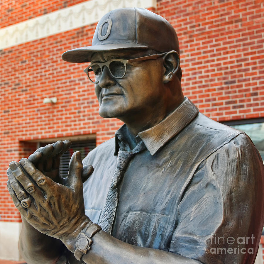 Woody Hayes Statue  8963 Photograph by Jack Schultz