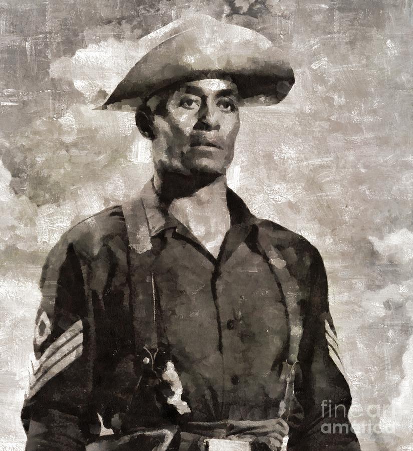 Woody Strode, Actor Painting by Esoterica Art Agency