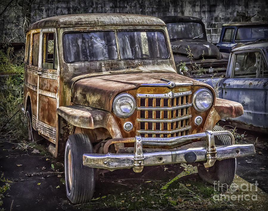 Old Woodie Photograph by Walt Foegelle