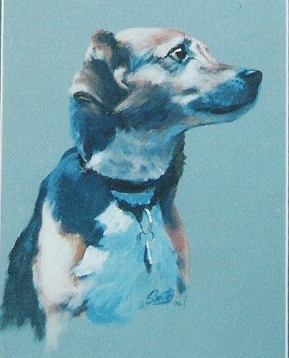 Dog Painting - Woof by Barry Smith