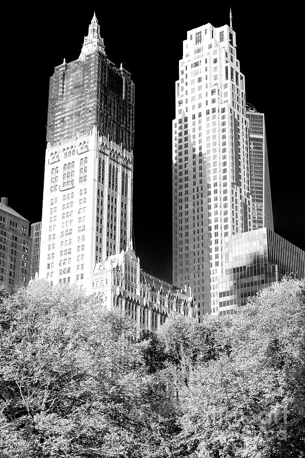 Woolworth Building Shadows New York City Photograph by John Rizzuto