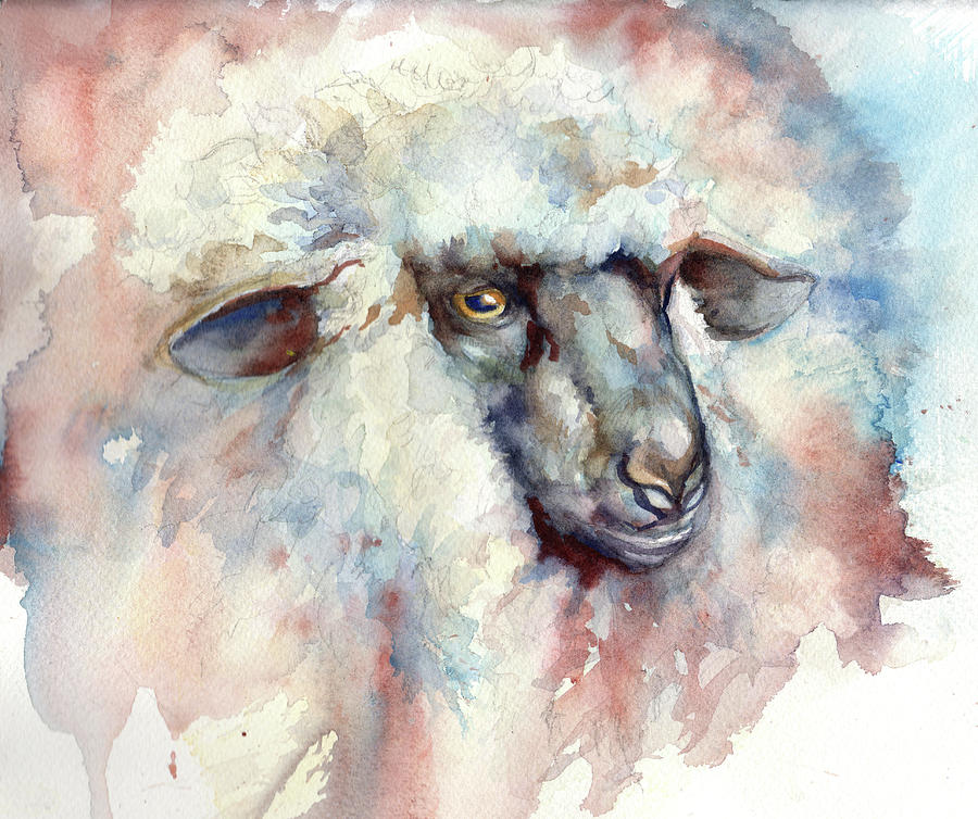 Wooly II Painting by Peggy Wilson