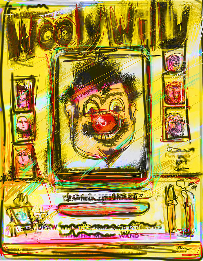 Wooly Willy Mixed Media by Russell Pierce