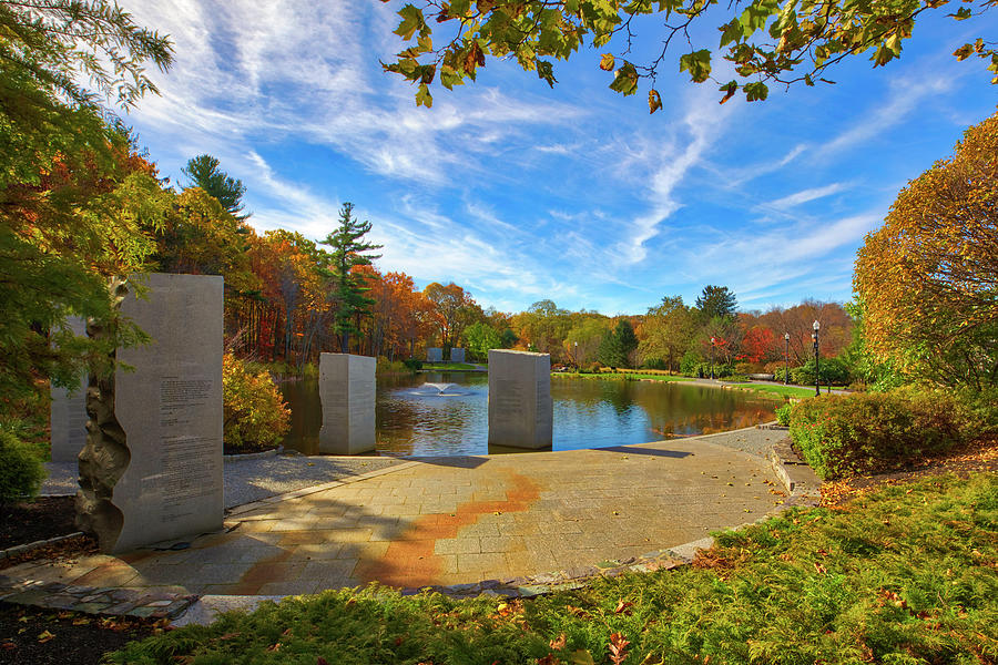 Landmark Photograph - Worcester Massachusetts Vietnam Veterans Memorial  by Juergen Roth