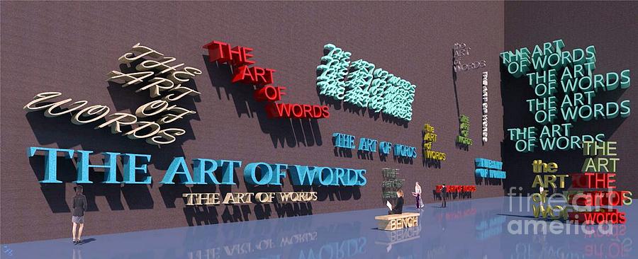 Word as Art Digital Art by Ronald Bissett