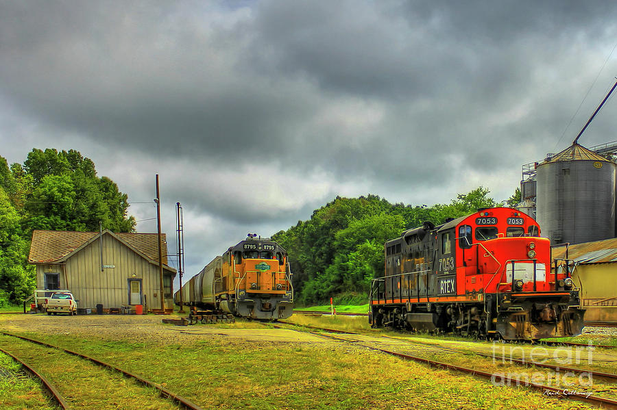 Work Horse Trains 3 Madison Georgia Locomotive Art Photograph by Reid Callaway