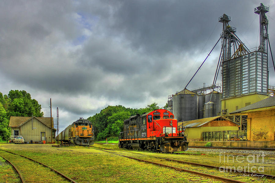 Work Horse Trains 7 Madison Georgia Locomotive Art Photograph by Reid Callaway