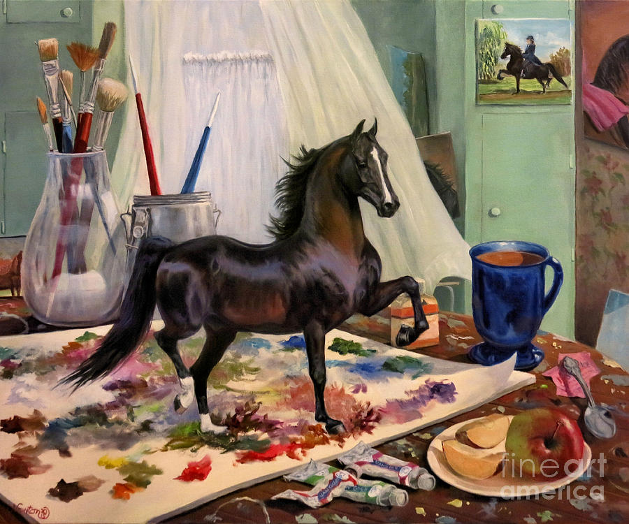 Still Life Painting - Work In Progress Seven by Jeanne Newton Schoborg