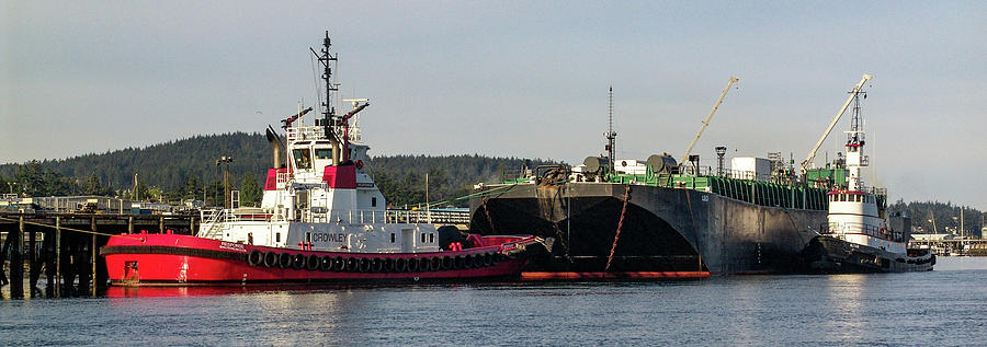Workboats in Anacortes  Photograph by Tim Dussault