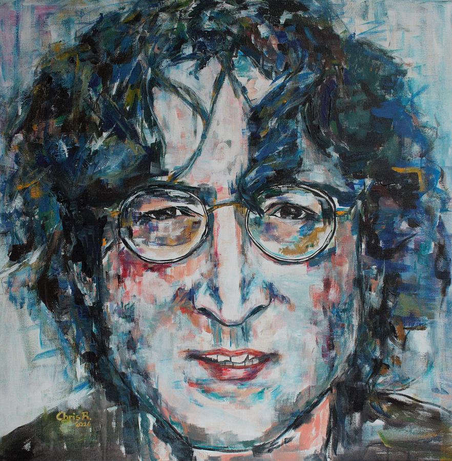 Working Class Hero Lennon Painting by Christel Roelandt