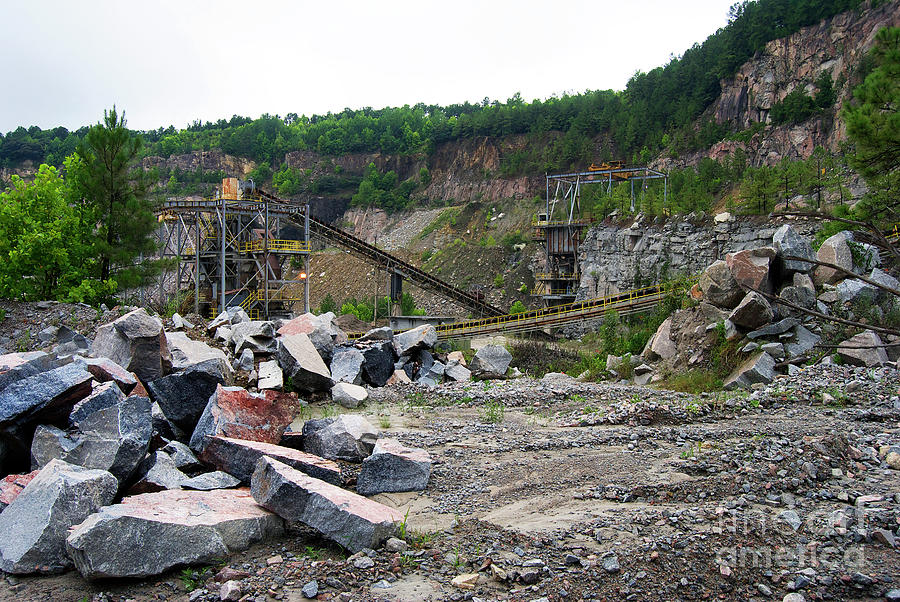 Working Granite Quarry Photograph by Skip Willits