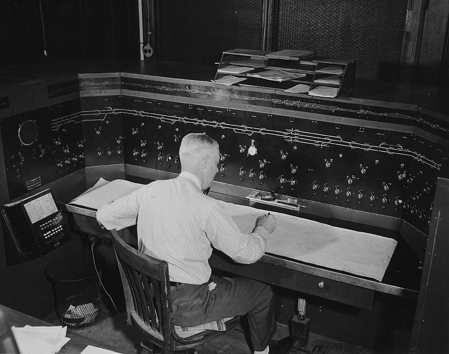 Working With Traffic Controls Photograph by Chicago and North Western Historical Society