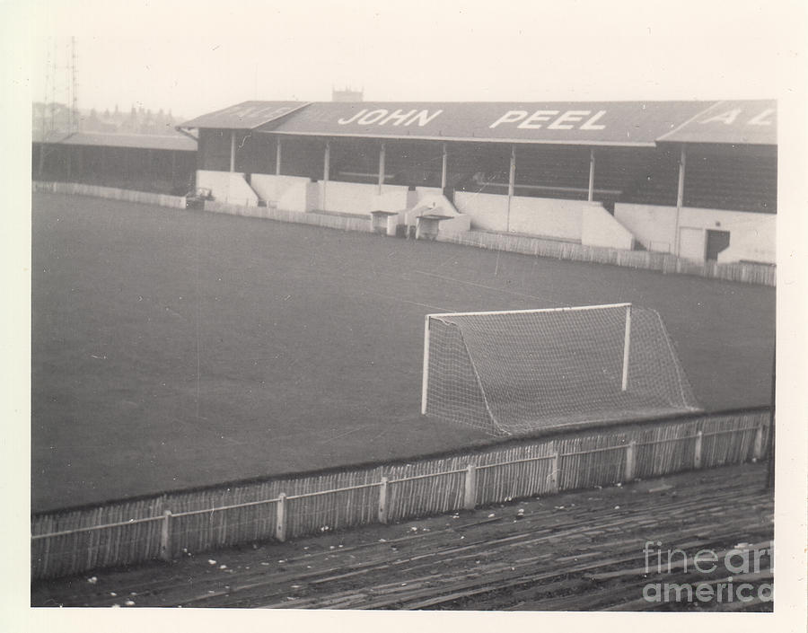 Workington - Borough Park - Main Stand 1 - BW - 1960s Photograph by Legendary Football Grounds