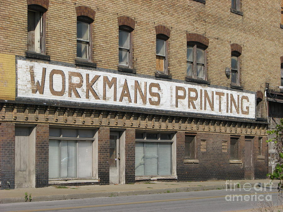 Workmans Printing Photograph by Michael Krek