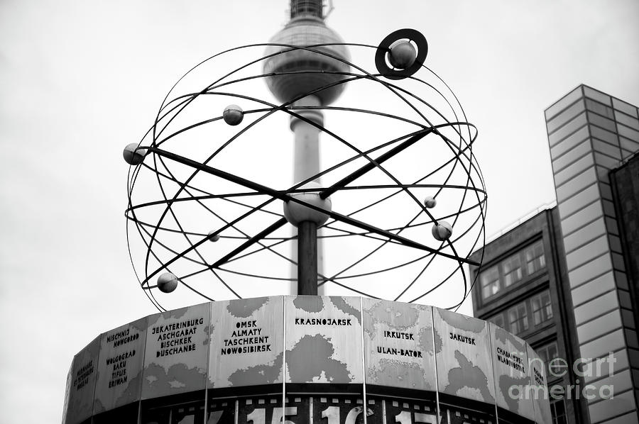 World Clock in Berlin Photograph by John Rizzuto