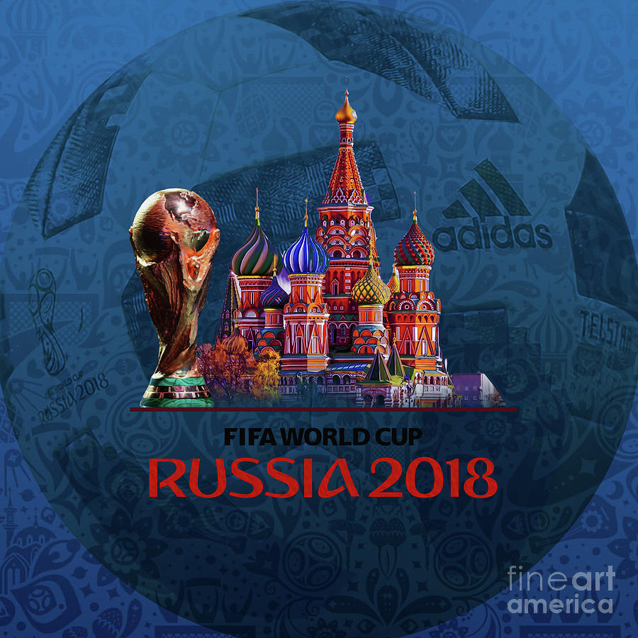 World Cup in Russia 2018 Painting by Gull G
